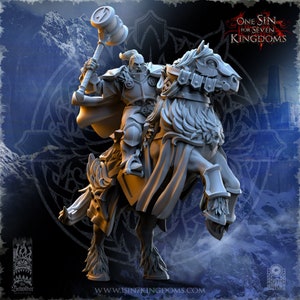 Haakon, Storm-Knight Commander (sculpted by Beholder Miniatures)