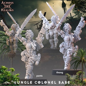 Jungle Colonel Babe - Pin-Up (sculpted by Across the Realms)