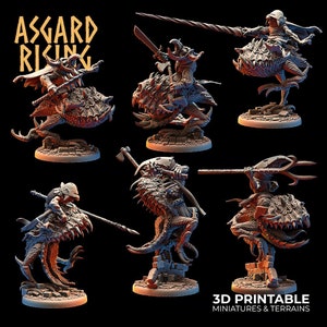 Goblin Riders on Troll Hounds (6) by Asgard Rising (giant spider)