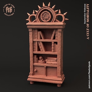 Bookshelf - Cult of Mortality (sculpted by Flesh of Gods miniatures)