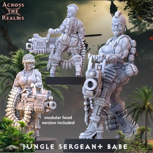 Jungle Sergeant Babe (sculpted by Across the Realms)