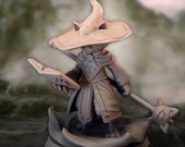 Meowzah Curiomancer (sculpted by Broken Anvil Miniatures)