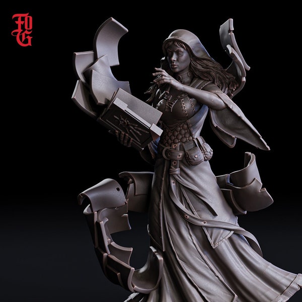 Elisan, la clairvoyante - The Time Abyss (sculpté par des miniatures de Flesh of Gods)