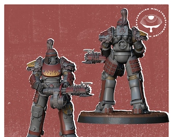 Power Armour Flame Type - Red Rock Raiders (Sculpted by Vermillion Miniatures)