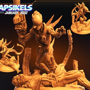 Synthetic Alien / Xenomorph Squad (sculpted by Papsikels)