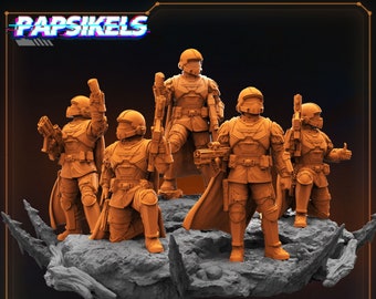 Democracy Troopers Diorama - Helldivers Fan Art (sculpted by Papsikels)