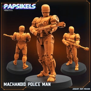 Policial Mecanóide (esculpido por Pappsikels)