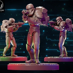 Clone Commando 02 - Fan Art (miniatura da 40 mm - scolpita da Warblade Studios)