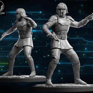 Agent ISB - Fan Art (40 mm miniatura - wyrzeźbiona przez Warblade Studios)