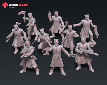 His Eminence's Enforcers - set of 9 (Sculpted by Anvilrage Studios)