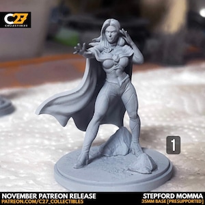 Emma Frost / Stepford Momma 40 mm Miniatur (modelliert von C27 Sammlerstücken) (CrisisProtoll Proxy/Alternative)
