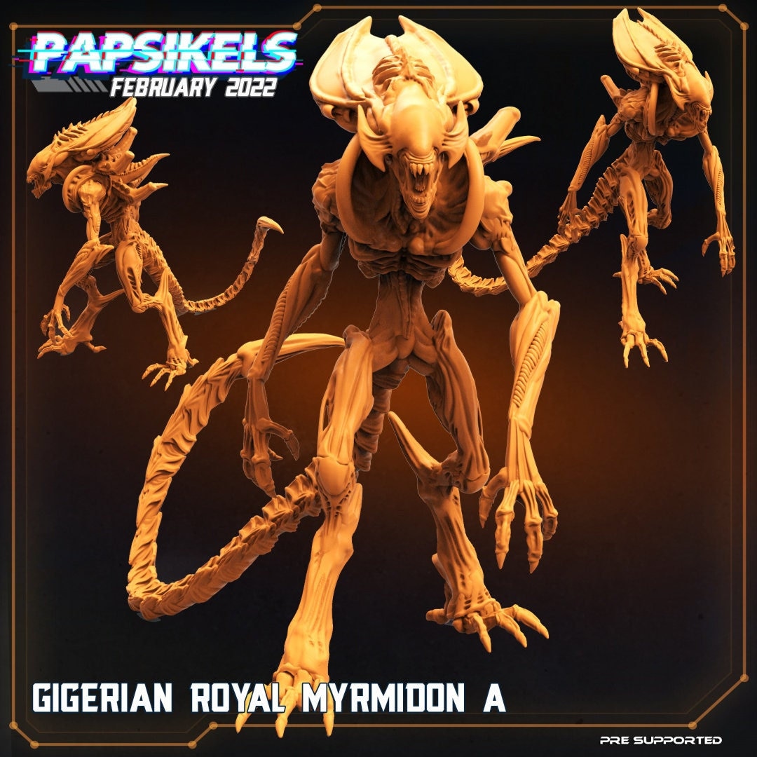 Xenomorph Alien Gigerian Royal Myrmidon sculpted by Etsy UK