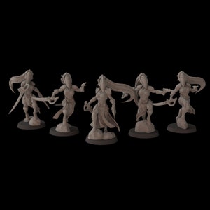 Aeterni Wild Maidens - set of 5 (Sculpted by Fantasy Cult Miniatures)