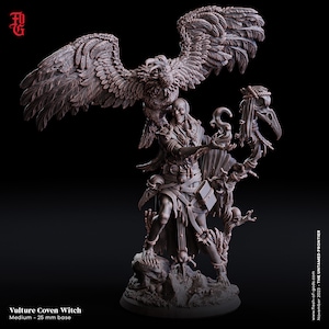 Vulture Coven Witch - The Untamed Frontier (sculpted by Flesh of Gods miniatures)