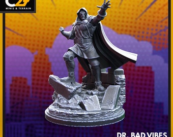 Doctor Doom / Doctor Bad Vibes 40mm miniature (sculpted by C27 collectibles) (Crisis Protocol Proxy/Alternative)