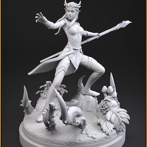 Keyleth / Nature&#39;s Wrath 40mm - 75mm - 1/10th miniature (sculpted by C27 collectibles) (Crisis Protocol Proxy/Alternative)