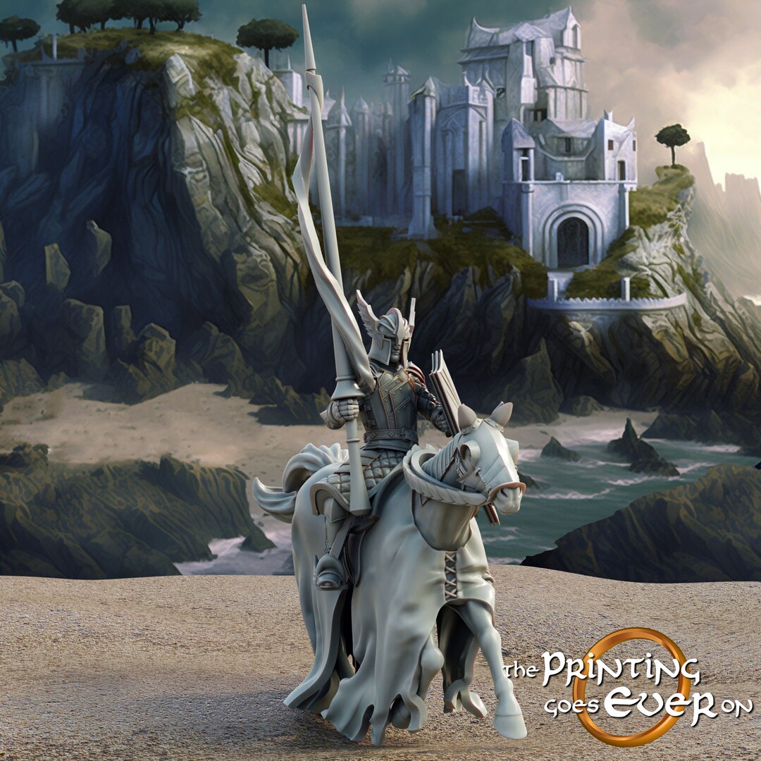 Swu Knight Swan Knight Mounted - Pose A (sculpted by Print Goes Ever On) - Etsy