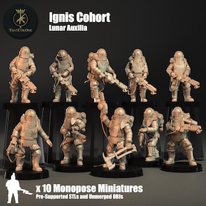 Lunar Auxilia Ignis / Flamers (10) (sculpted by That Evil One)