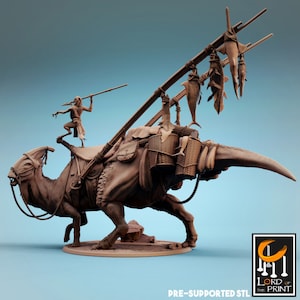 Parasaurolophus – geduckt (modelliert von Rescale Miniatures)
