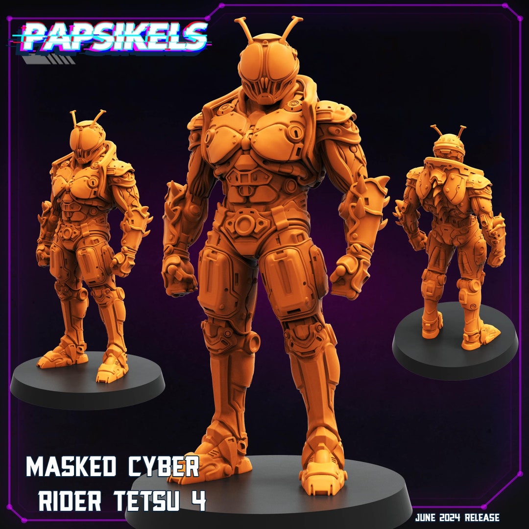 Masked Cyber Rider Tetsu 4 (sculpted by Papsikels) - Etsy