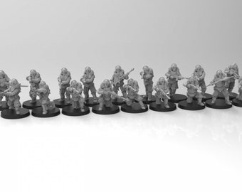 Lunar Auxilia Laseris Troops (20) (sculpted by That Evil One)