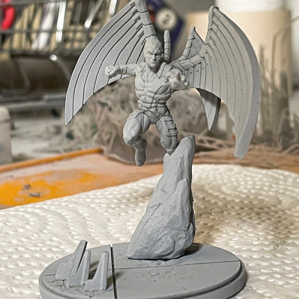 Arch-Angel / Blue Harpy 40mm miniature (sculpted by C27 collectibles) (Crsis Protocol Proxy/Alternative)