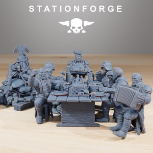 Grim Guard Comrades Diorama (6) (gebeeldhouwd door Stationforge)