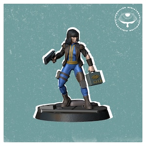 Chosen Wastelander Girl - Cafe of Broken Dreams (Sculpted by Vermillion Miniatures)