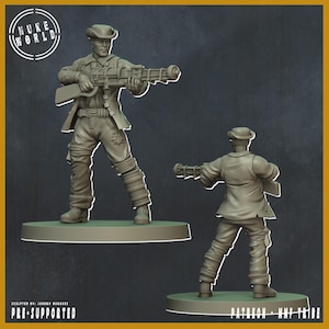 Shield of the People - Male 02 - Nukeworld (Sculpted by Jandro Miniatures)
