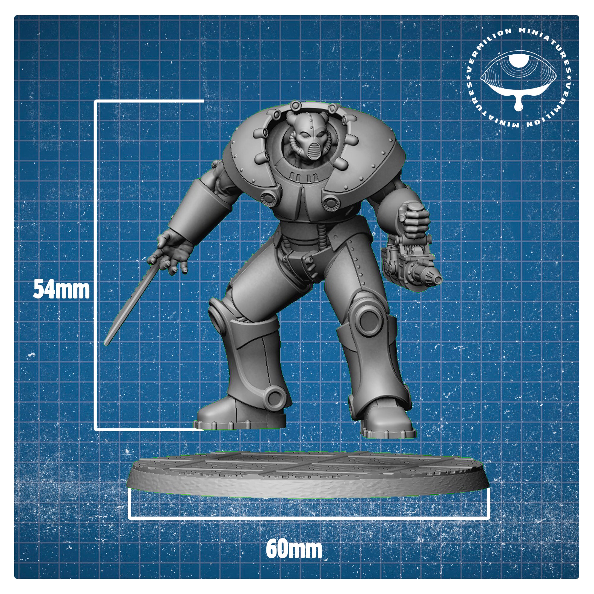 安価 ワタナベ 40mm ヘビーアーマーミニチュア 7体セット OPR対応 SFウォー ミリタリー