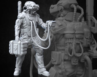Mirek the Combat Doctor (by Print Minis)