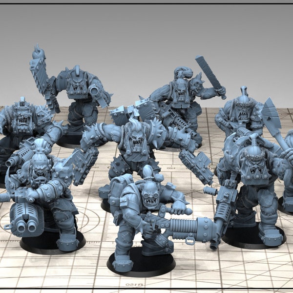Biga Tooth Boys Squad (10) (Sculpted by Good Game Wargame)