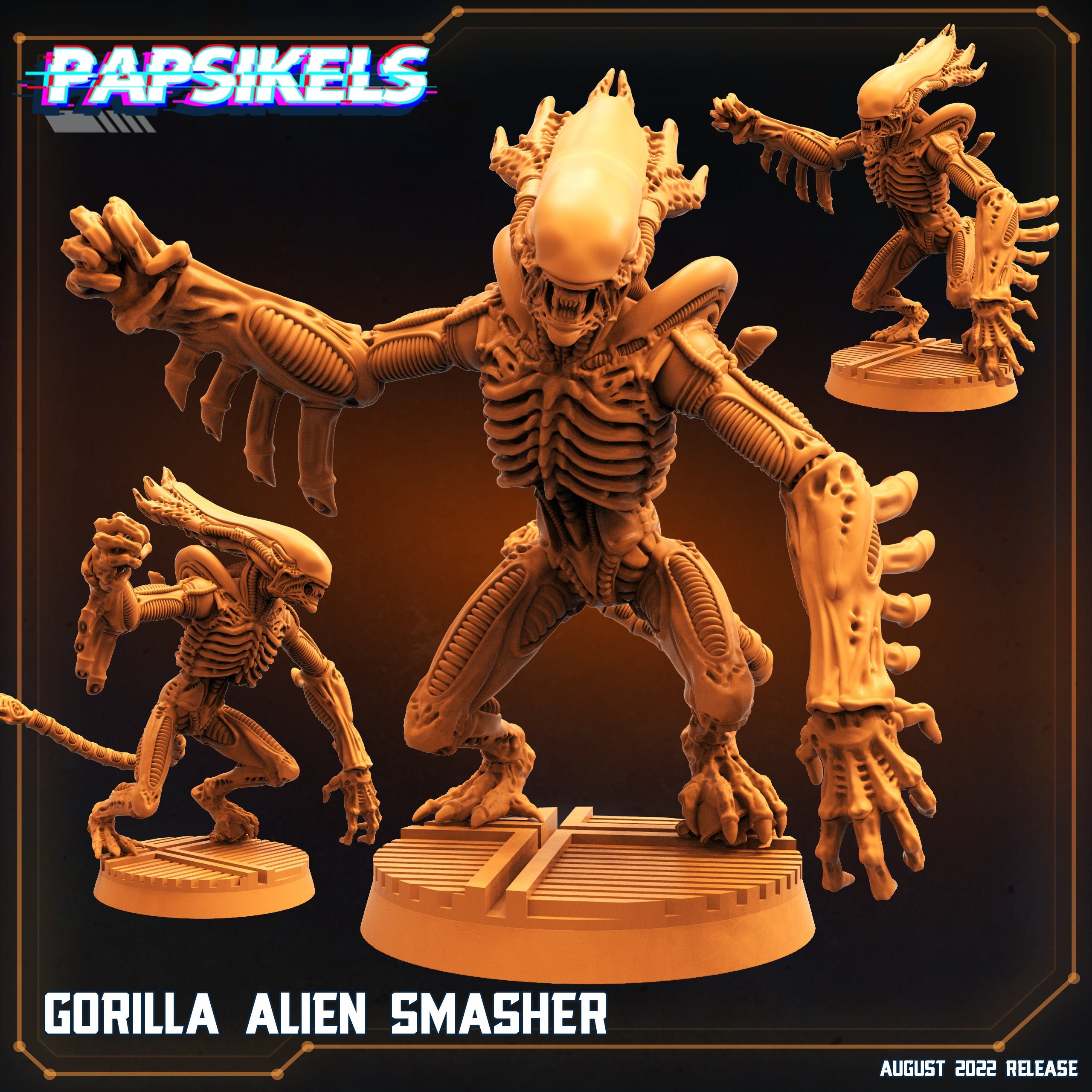 New Eaglemoss Aliens Retro Collection Bull and Gorilla Alien