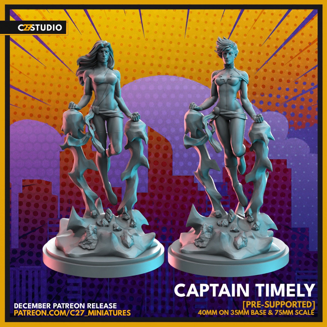 CAPTAIN MARVEL MINI-BUST 2体 セット Bowen Designs Captain Marvel 70s Version #1102 /3500 Marvel