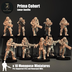 Lunar Auxilia Prima Cohort (10) (sculpted by That Evil One)
