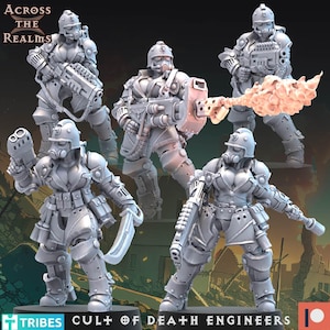 Cult of Death Engineers (5 models) - (sculpted by Across the Realms)