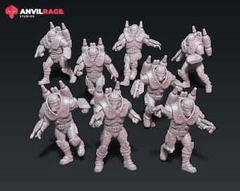 Blaze Trooper Kit - set of 8 (Sculpted by Anvilrage Studios)