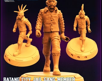 Cyberpunk Batang City Gang Members (sculpted by Papsikels)