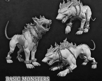 Hounds set of 3 by 3DeLucas (Resin)