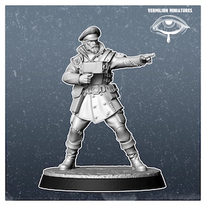 Captain - Steel Rising 2 (1 miniature) (Sculpted by Vermillion Miniatures)