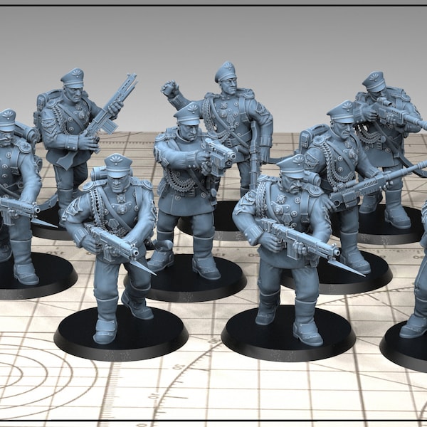 Steel Guard Trooper Squad (10) (Sculpted by Good Game Wargame)
