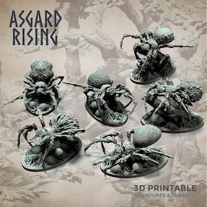 Giant Spiders (6) by Asgard Rising (giant spider)
