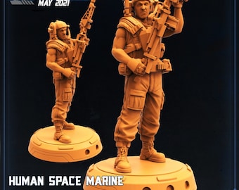 Pvt Drake / Jake Roberts - Colonial Marine (sculpted by Papsikels)