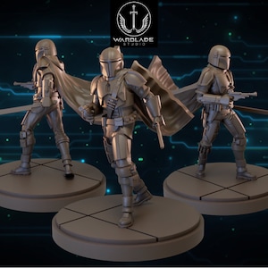 Mando - Fan Art (miniatura de 40 mm - esculpida por Warblade Studios)