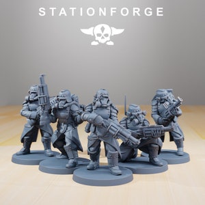 Grim Guard Tinkers (5) (scolpiti da Stationforge)