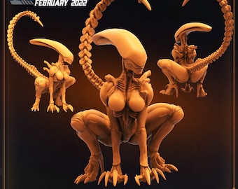 Xenomorph Alien Gigerian Brood Succubus (D) (sculpted by Papsikels)