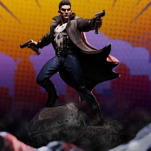 Punisher / Frank Castle / McPunish Face 40mm miniature (sculpted by C27 collectibles) (Crisis Protocol Proxy/Alternative)