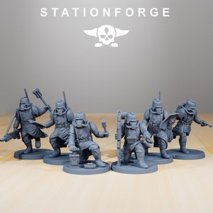 Supporto Grim Guard - set da 6 (scolpito da Stationforge)