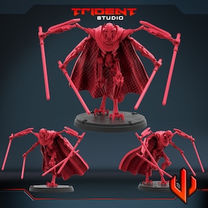 General Grievous B (Fan art sculpted by Trident Studio) (Crisis Protocol Proxy/Alternative)