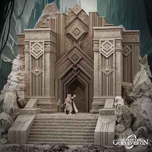 Dwarven Mine Entrance (sculpted by Print Goes Ever On)